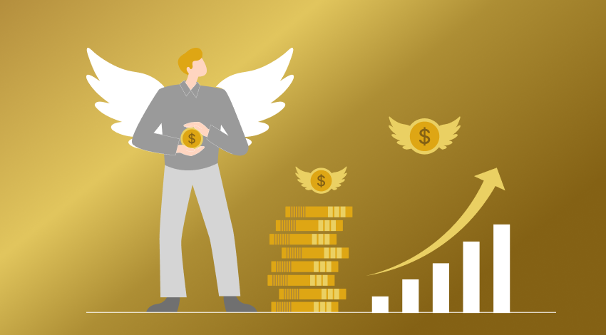 Angel investor illustration